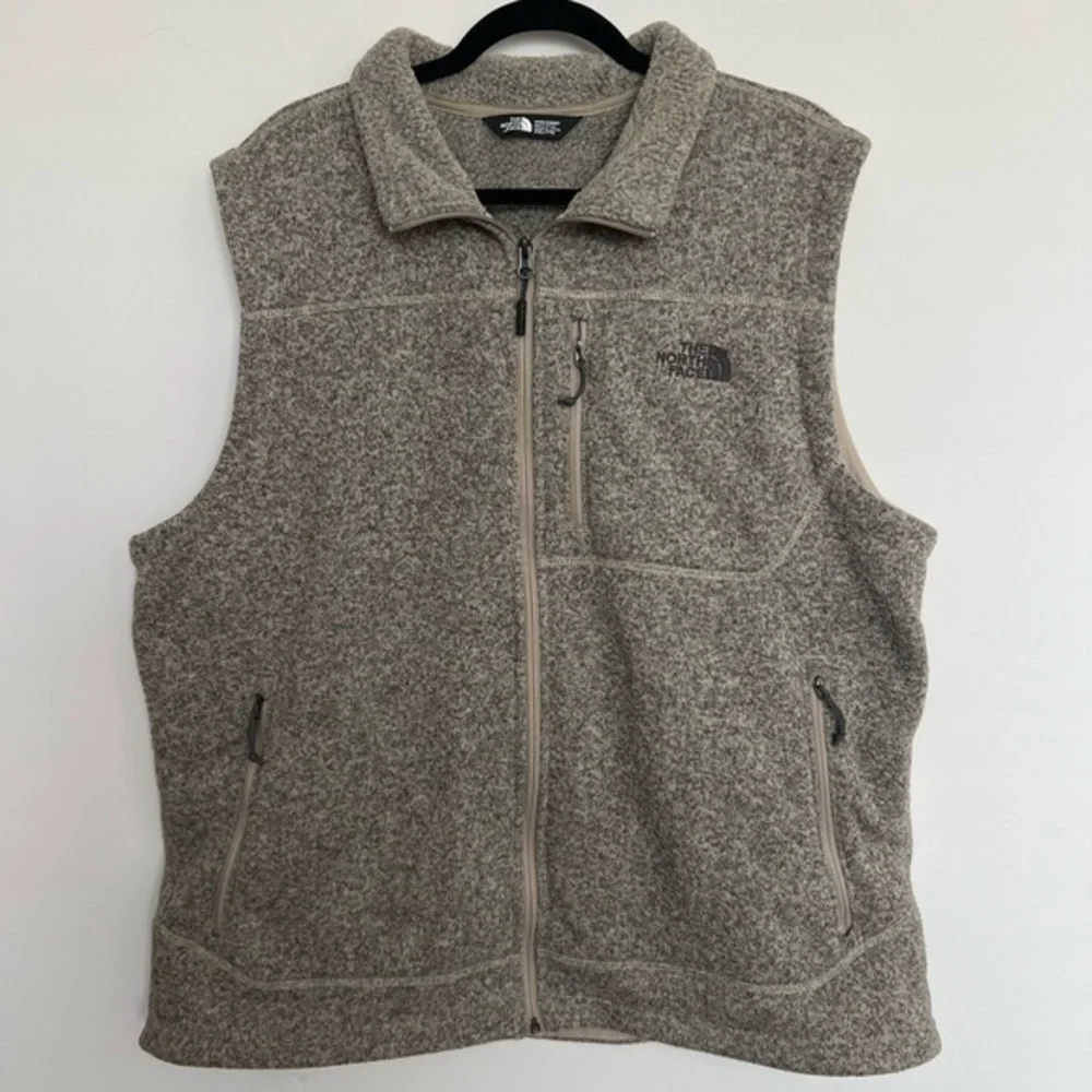 The North Face Tsillan Heather Gray Outdoor Full Zip Knit‎ Vest Size XXL